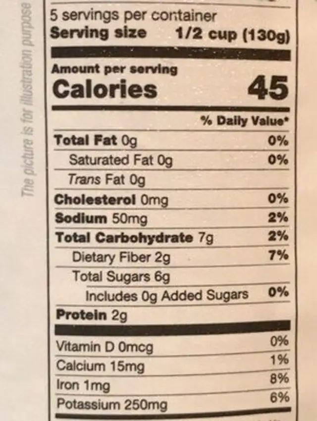 Passata di Pomodoro nutrition facts table