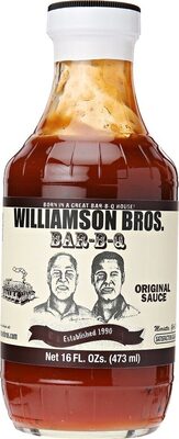 Williamson bros barbq sauce original front packaging