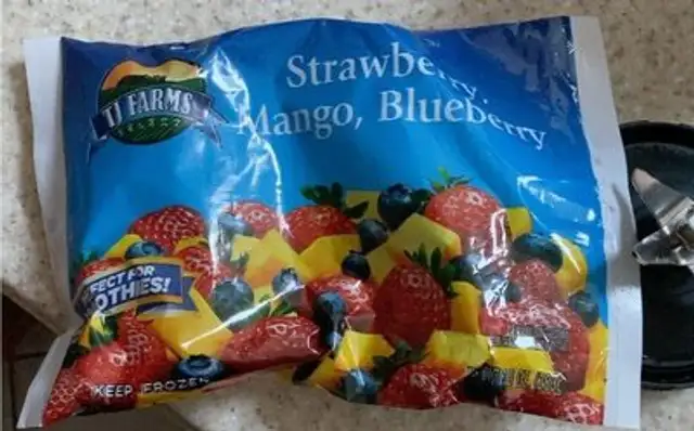 Strawberry, Mango, Blueberry