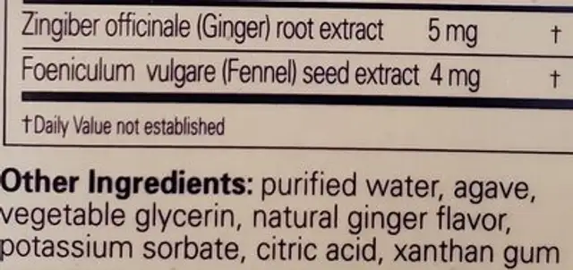 Little Remedies Gripe Water ingredients label