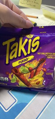 Hot Chili Pepper and Lime Flavored Tortilla Chips