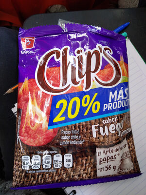 Chip's sabor Fuego Limón