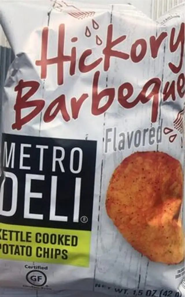 Metro Deli Kettle Cooked Potato Chips Hickory Barbeque