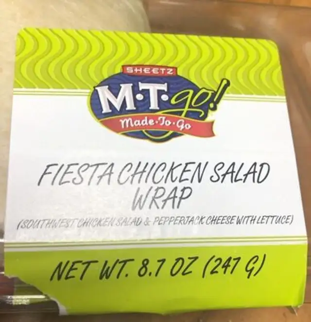Fiesta chicken salad wrap
