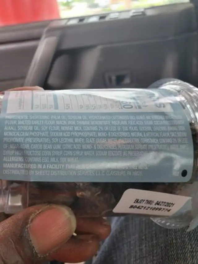 shweetz bakery ingredients label