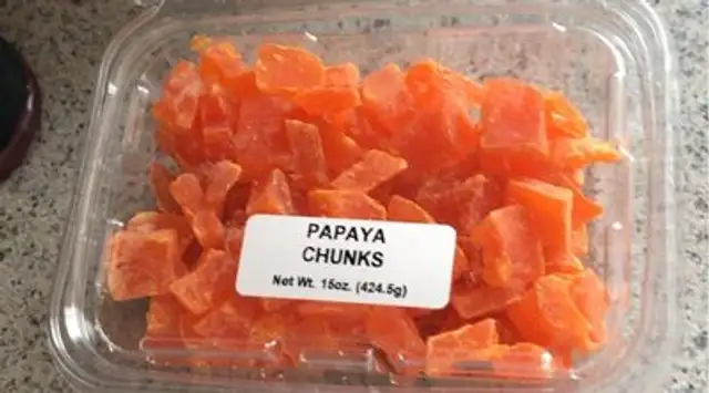Papaya chunks