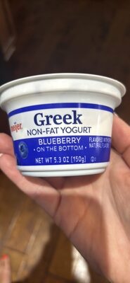 Greek Non-Fat Yogurt Blueberry front packaging
