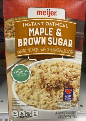 Maple & Brown Sugar Instant Oatmeal