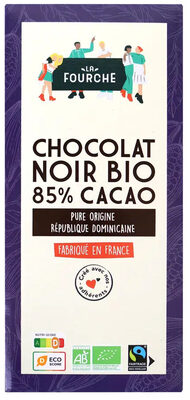 Chocolat noir Bio 85% cacao