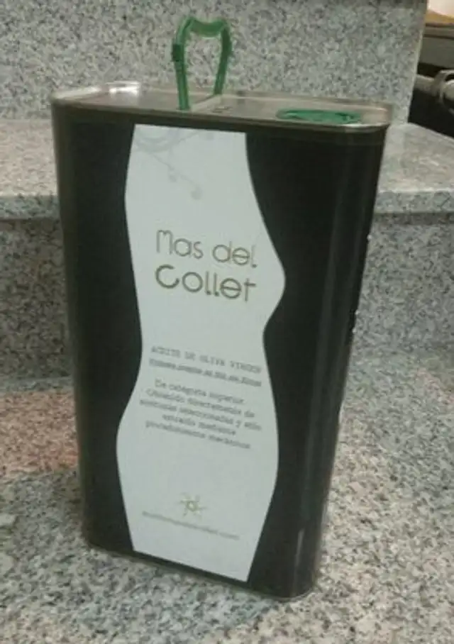 Aceite mas del collet nutrition facts table
