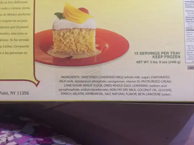 Unknown ingredients label