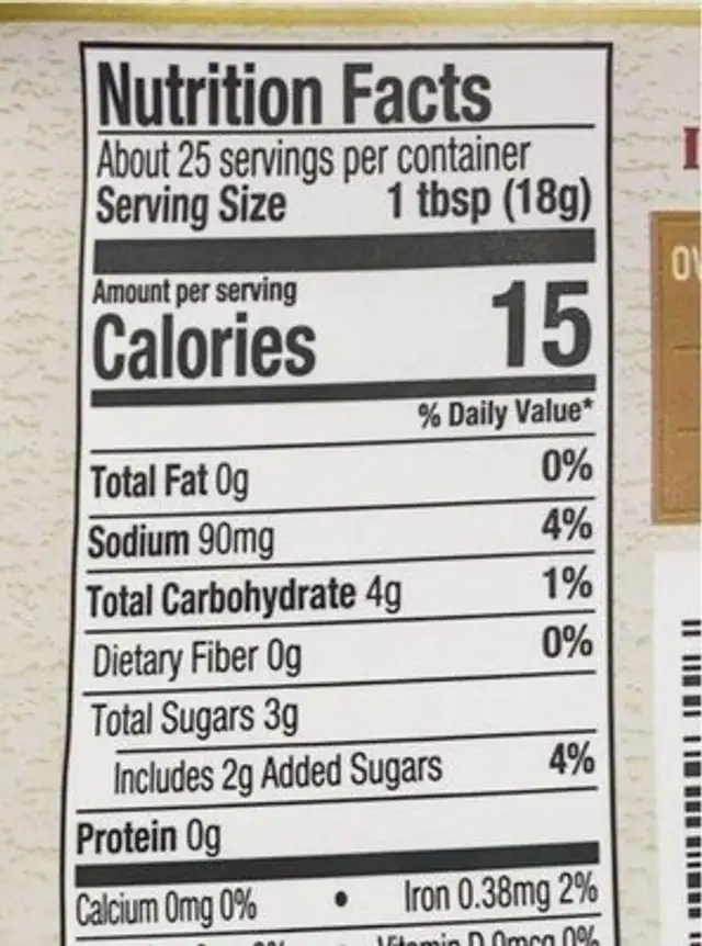 Traina gourmet organic sun dried tomato nutrition facts table