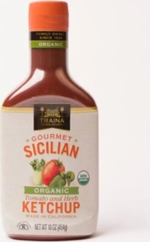 Gourmet sicilian organic tomato and herb ketchup, gourmet sicilian