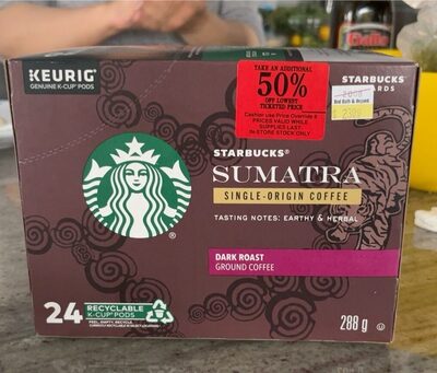 Sumatra dark roast coffee