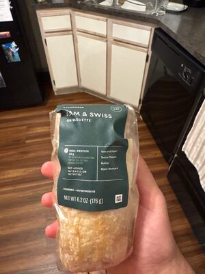 HAM & SWISS ON BAGUETTE