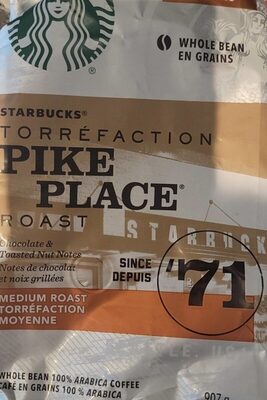 Starbucks torrefaction pike place whole bean coffee