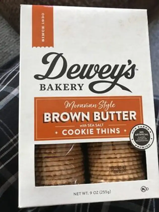 Moravian style cookie thins, brown butter with sea salt
