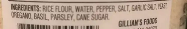 Gillians food italian bread crumbs ingredients label