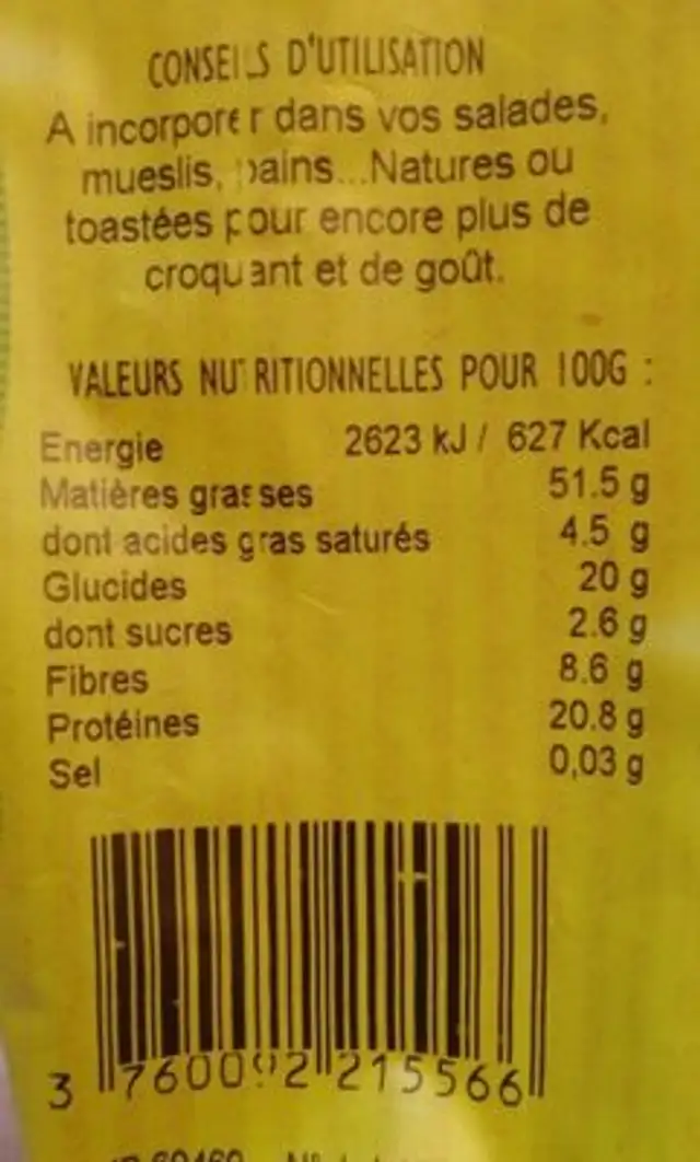 biothentic nutrition facts table