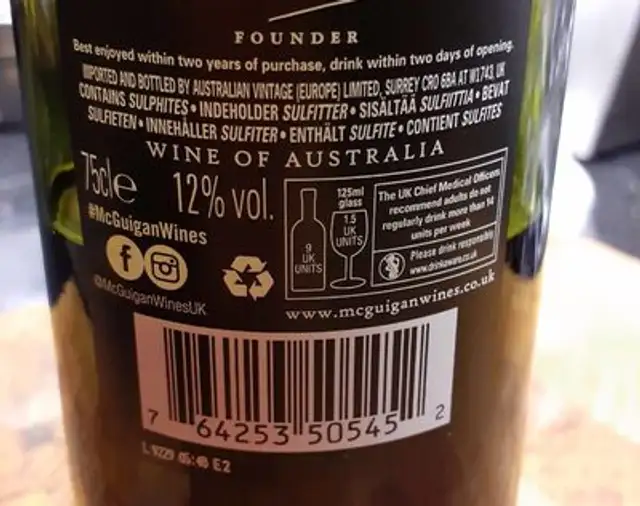 Mcguigan Black Label Shiraz 75CL