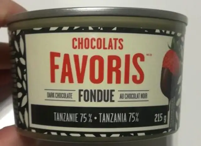 Fondue au chocolat noir