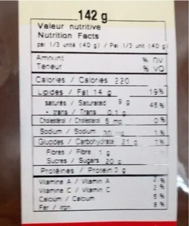 Milk Chocolate Snowman & Paint Kit nutrition facts table