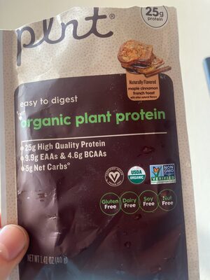 Organic Plant Protein Maple Syrup Cinnamon French Toast