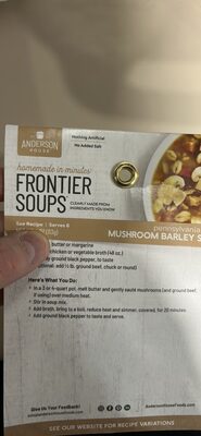 Mushroom Barley Soup Mix