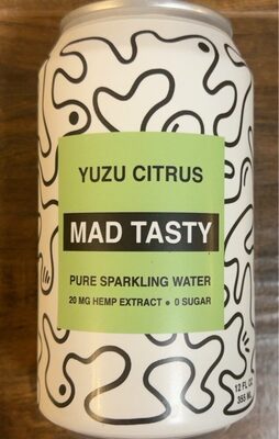 Yuzu Citrus Sparkling Water front packaging