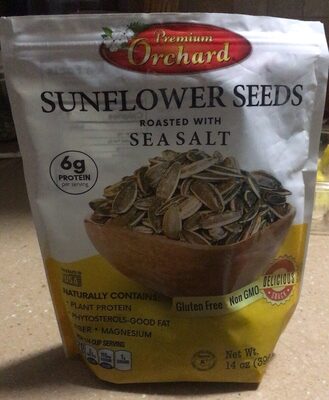 SunFlower Seeds Roasted with Sea Salt front packaging