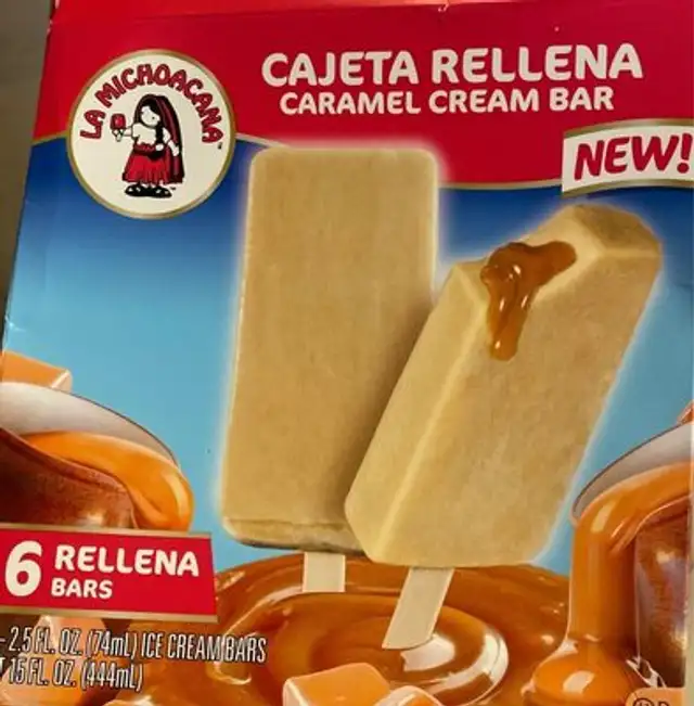 Caramel cream bar