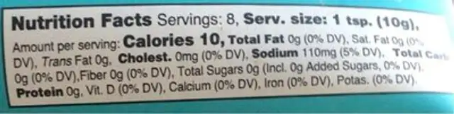That's tasty pure organic spicy harissa stir in puree nutrition facts table