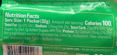 Salted watermelon nutrition facts table