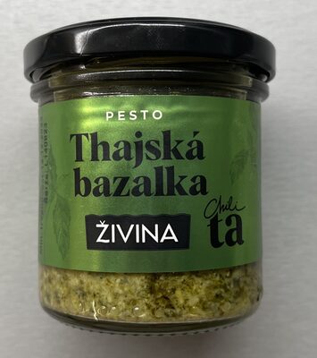 Pesto thajská bazalka front packaging
