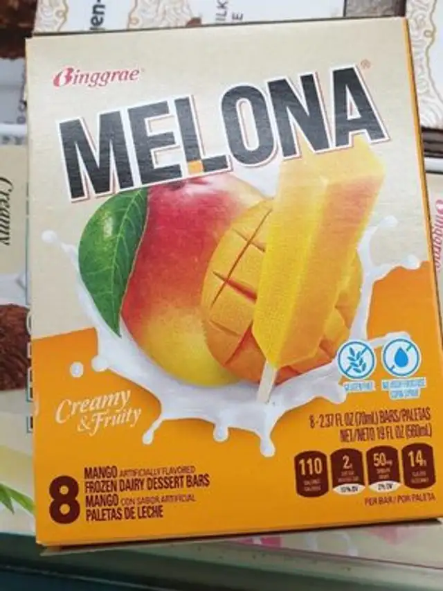 Mango frozen dairy dessert bars