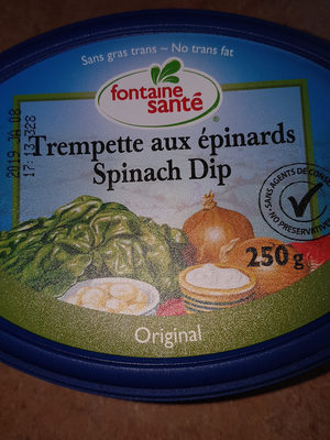 Trempette aux epinards front packaging