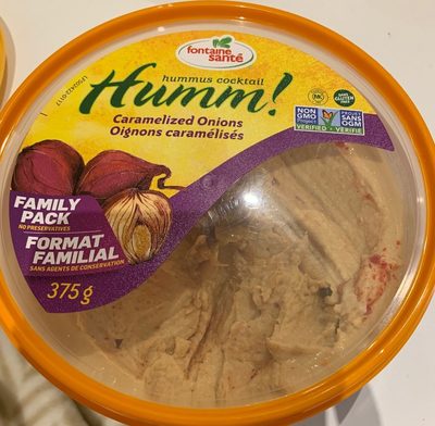 Humm! Hummus Cocktail Caramelized Onions front packaging