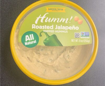 Humm! Roasted Jalapeno Hummus front packaging