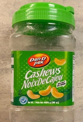 Sea Salt Cashews front packaging