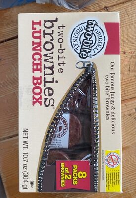 Two bite brownie lunch box