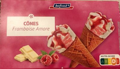 Cônes Framboise Amore front packaging