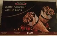 Waffelhörnchen Vanille-Nuss