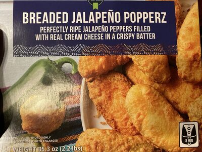 Breaded Jalapeño Poppers front packaging