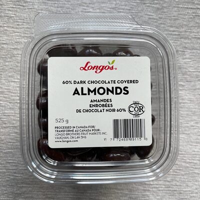 60% Dark Chocolate Covered Almonds