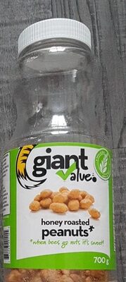 Honey roasted peanuts front packaging