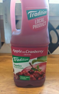 Cocktail Pomme et Canneberge front packaging