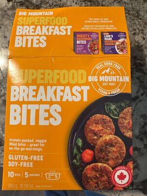 Superfood Breakfast Bites front packaging