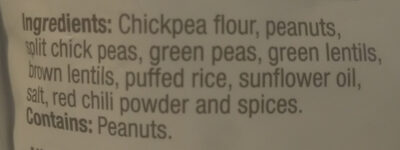 Hot Punjabi Mix ingredients label