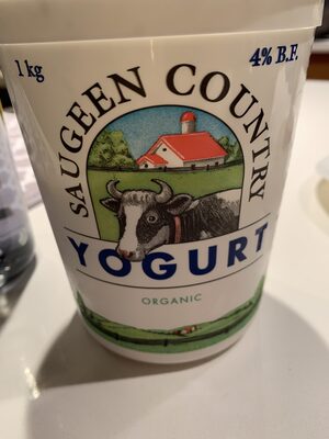 Saugeen country yougurt organic