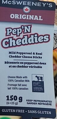 Pep'n Cheddies front packaging